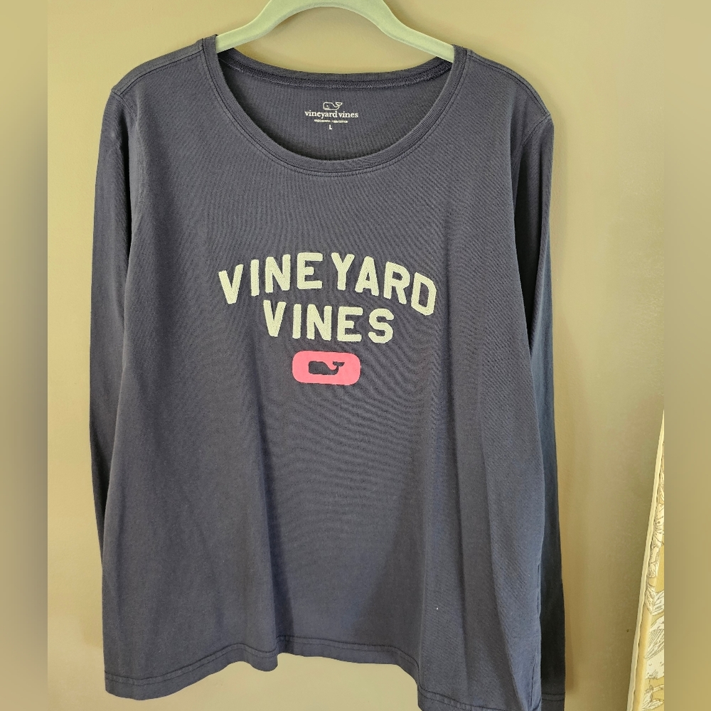Vineyard Vines Navy Long Sleeve Shirt